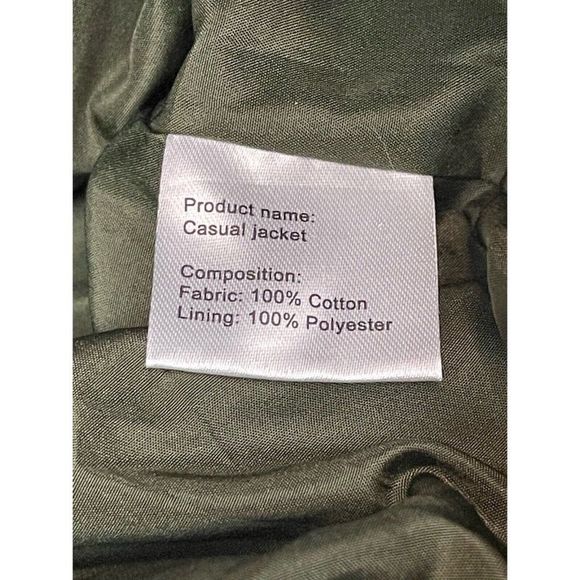 Men’s Outdoor Jacket Always Striving for Men Navy Green Size Large - Picture 8 of 9